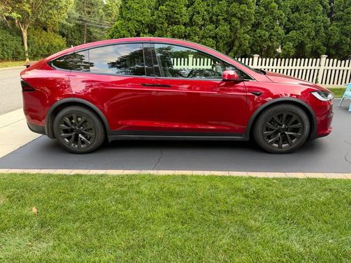 Red 2024 Tesla Model X Long Range