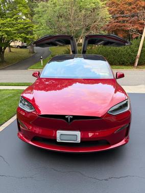 Red 2024 Tesla Model X Long Range
