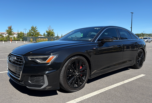 Black 2019 Audi A6 55 Premium Plus