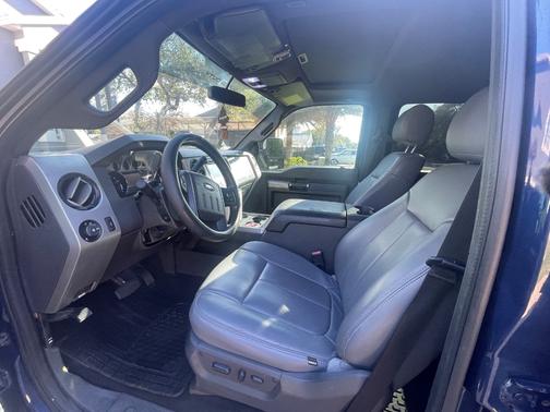 Blue 2012 Ford F-250 Lariat
