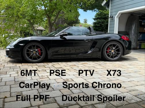 Black 2015 Porsche Boxster Boxster S