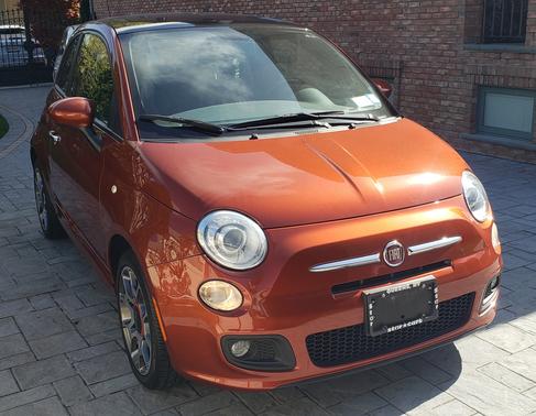 Orange 2012 FIAT 500 Sport