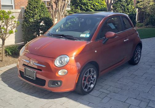 Orange 2012 FIAT 500 Sport