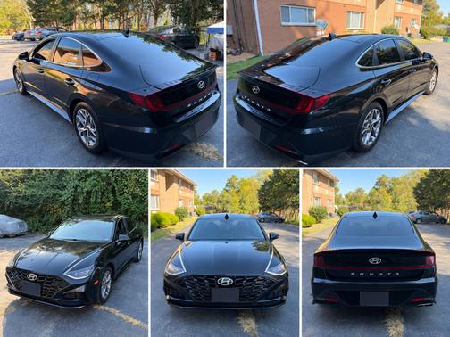 Black 2022 Hyundai SONATA SEL
