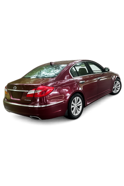 Red 2012 Hyundai Genesis 3.8
