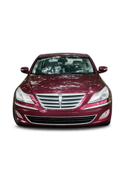 Red 2012 Hyundai Genesis 3.8