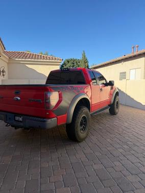 Red 2013 Ford F-150 SVT Raptor