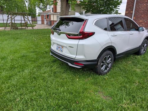 White 2021 Honda CR-V EX-L