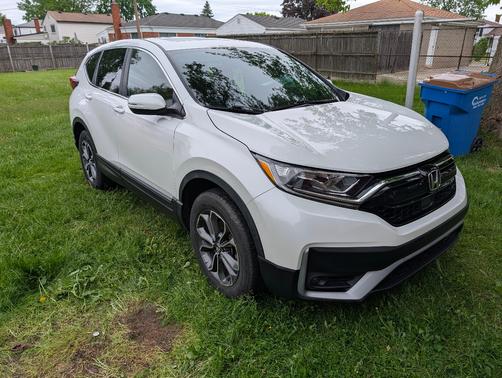 White 2021 Honda CR-V EX-L
