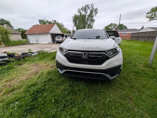 White 2021 Honda CR-V EX-L