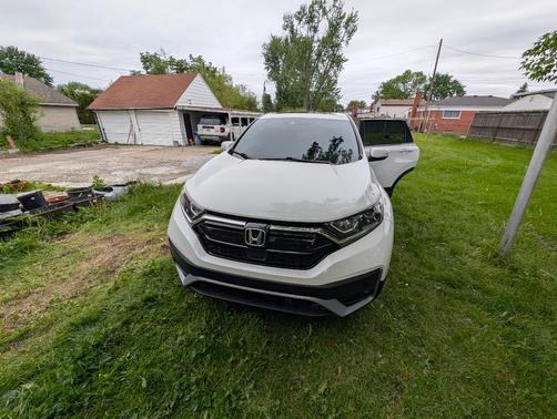 White 2021 Honda CR-V EX-L