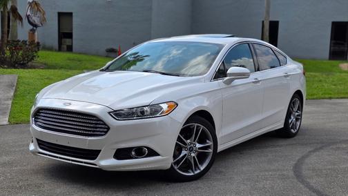 White 2013 Ford Fusion Titanium