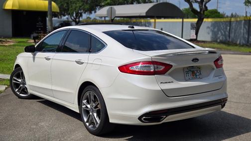 White 2013 Ford Fusion Titanium