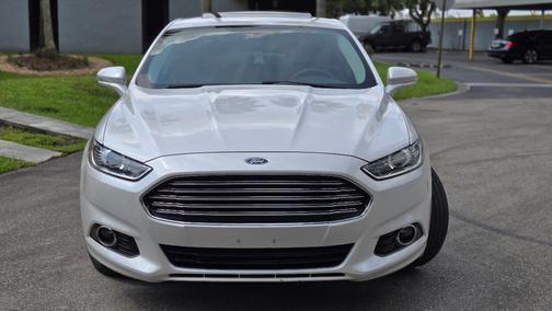 White 2013 Ford Fusion Titanium