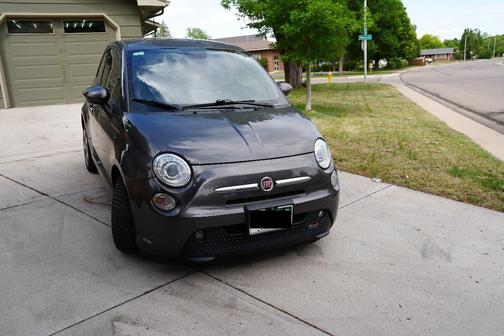 Gray 2015 FIAT 500e Battery Electric