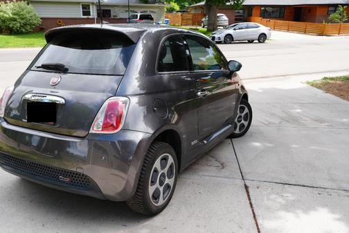 Gray 2015 FIAT 500e Battery Electric