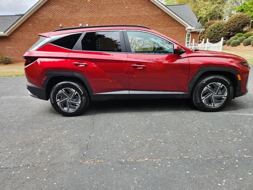 Red 2025 Hyundai TUCSON Hybrid Blue