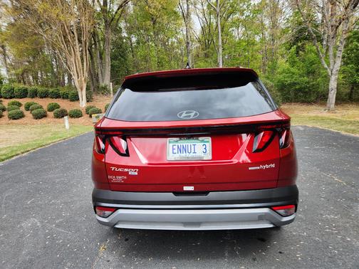 Red 2025 Hyundai TUCSON Hybrid Blue