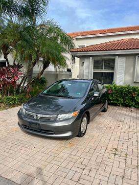 Gray 2012 Honda Civic HF