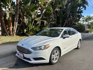 White 2018 Ford Fusion Hybrid S