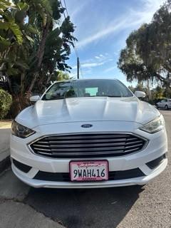 White 2018 Ford Fusion Hybrid S