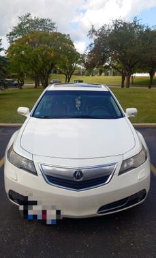 White 2013 Acura TL Technology