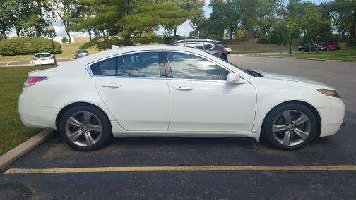 White 2013 Acura TL Technology