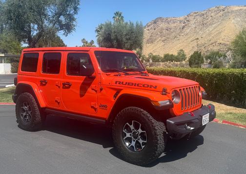Orange 2018 Jeep Wrangler Unlimited Rubicon