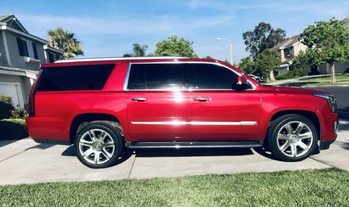 Red 2015 Cadillac Escalade ESV Luxury