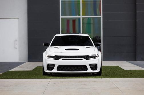 White 2023 Dodge Charger SRT Hellcat Widebody Jailbreak