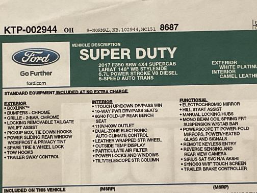 2017 Ford F-350 Lariat
