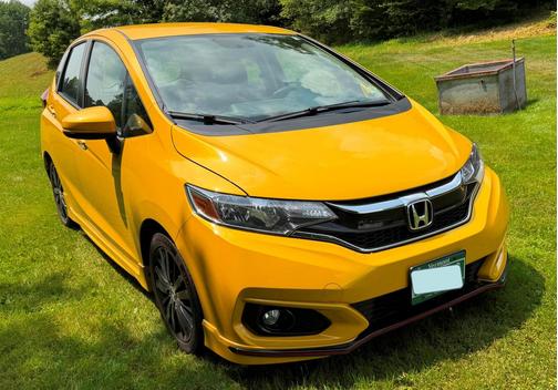 Yellow 2018 Honda Fit Sport