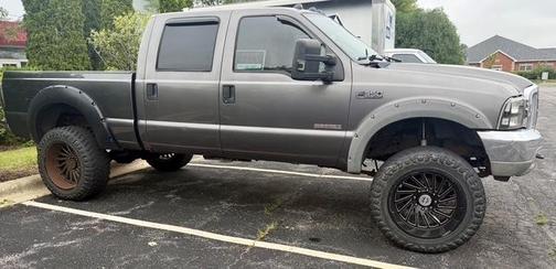 Gray 2004 Ford F-350 Lariat Crew Cab Super Duty
