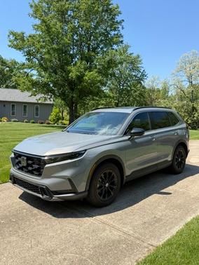 Gray 2025 Honda CR-V Hybrid Sport-L