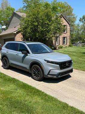 Gray 2025 Honda CR-V Hybrid Sport-L
