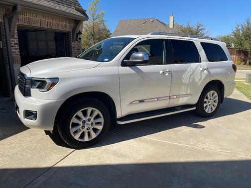 White 2021 Toyota Sequoia Platinum