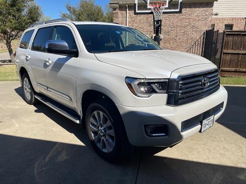 White 2021 Toyota Sequoia Platinum