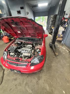 Red 2000 Honda Civic EX