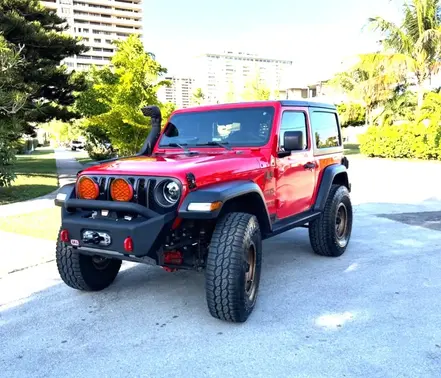 Red 2018 Jeep Wrangler Sport S