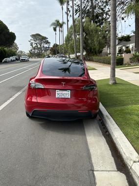 Red 2023 Tesla Model Y Long Range