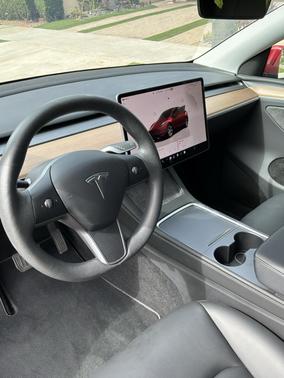 Red 2023 Tesla Model Y Long Range