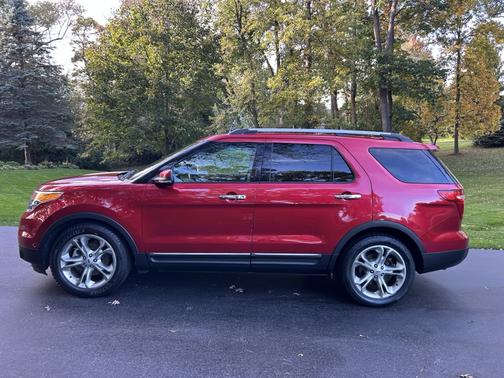 Red 2012 Ford Explorer Limited