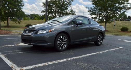 Gray 2013 Honda Civic EX
