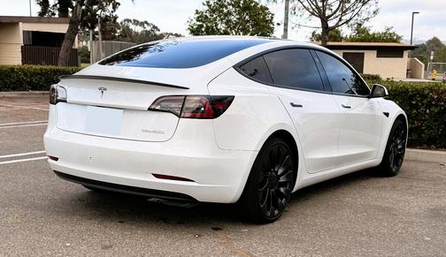 White 2022 Tesla Model 3 Performance