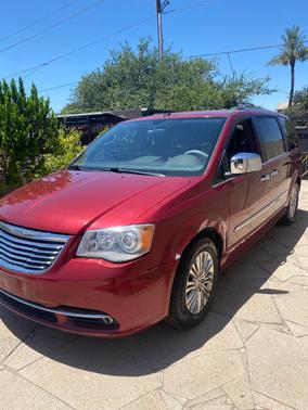 Red 2011 Chrysler Town & Country Limited