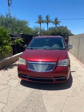 Red 2011 Chrysler Town & Country Limited