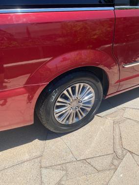 Red 2011 Chrysler Town & Country Limited