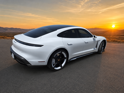 White 2021 Porsche Taycan Taycan 4S