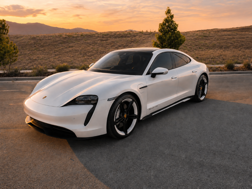 White 2021 Porsche Taycan Taycan 4S