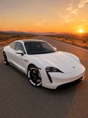 White 2021 Porsche Taycan Taycan 4S